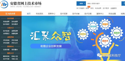 安徽省網(wǎng)上技術(shù)市場上線運行 開啟網(wǎng)絡技術(shù)服務新篇章